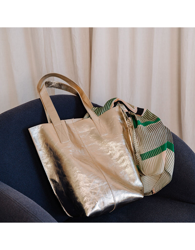 KEECIE Lederen shopper - Swing It - Gold