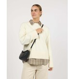 O MY BAG Leo Mini Twisted Handle - Black soft grain leather