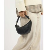 O MY BAG Leo Mini Twisted Handle - Black soft grain leather