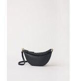 O MY BAG Leo Mini Twisted Handle - Black soft grain leather