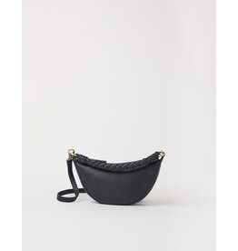 O MY BAG Leo Mini Twisted Handle - Black soft grain leather