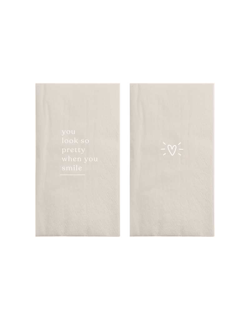 Zusss Servetten 'You look zo pretty when you smile' - 15 stuks