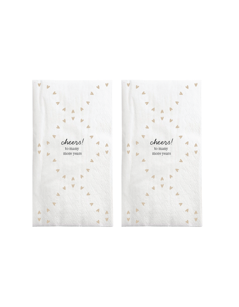 Zusss Servetten 'Cheers! To many more years' - 15 stuks