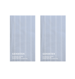 Zusss Servetten 'Genieten - een momentje van geluk...' - 15 stuks