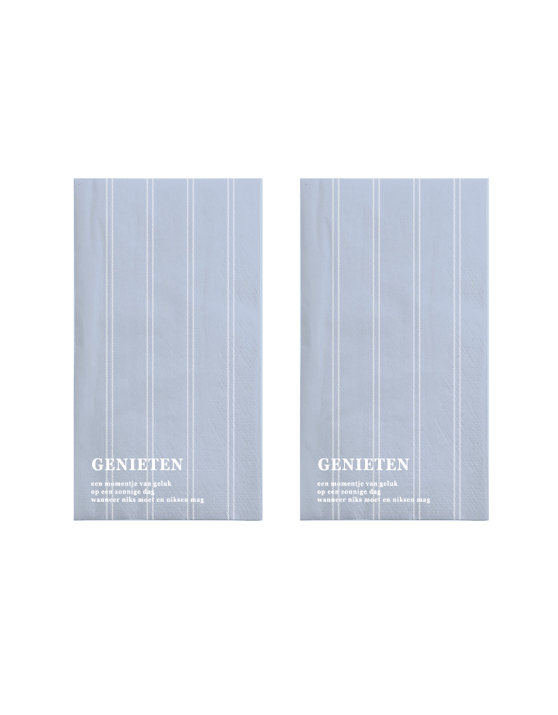Zusss Servetten 'Genieten - een momentje van geluk...' - 15 stuks