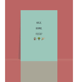 Studio 9 Wenskaart - Huisje, boompje, feestje?