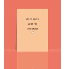 Studio 9 Wenskaart - Hoera, een mini versie van mijn twee favoriete mensen