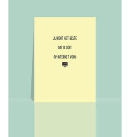 Studio 9 Wenskaart - Jij bent het beste dat ik ooit op internet vond