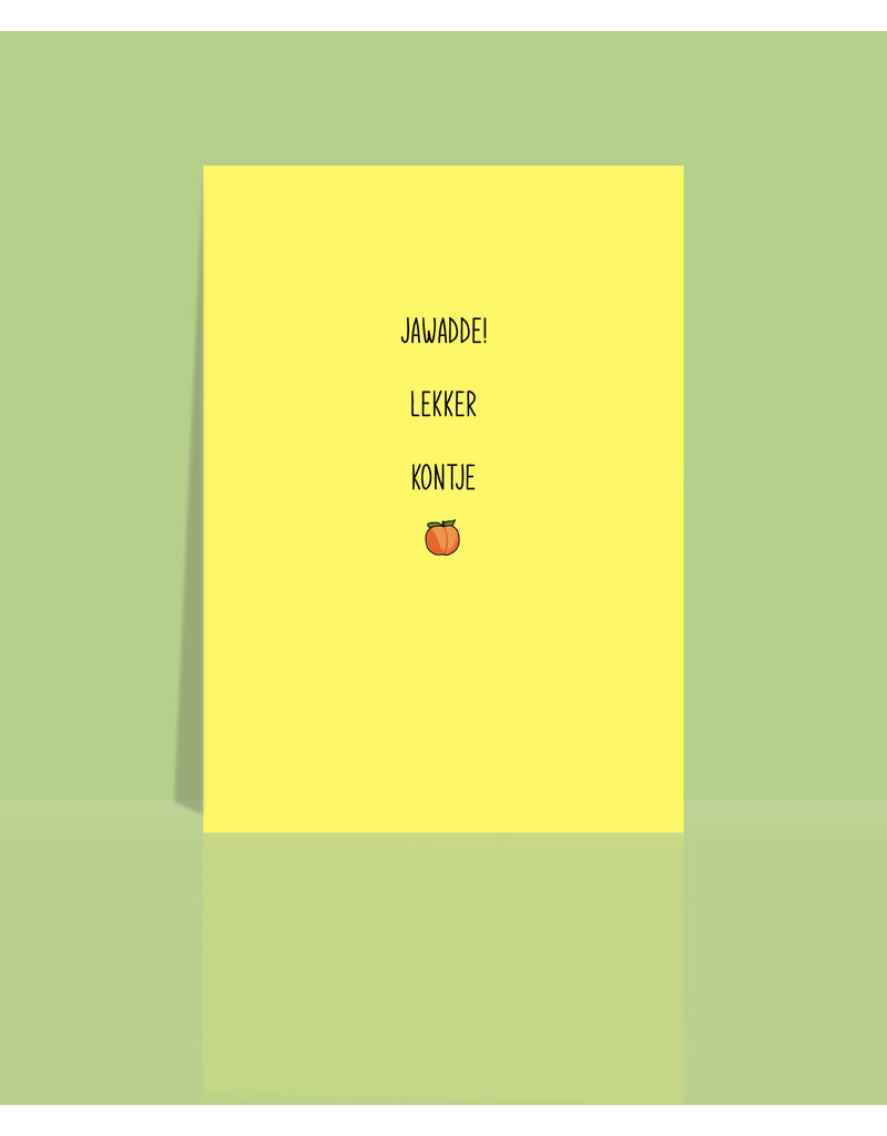 Studio 9 Wenskaart - Jawadde! Lekker kontje