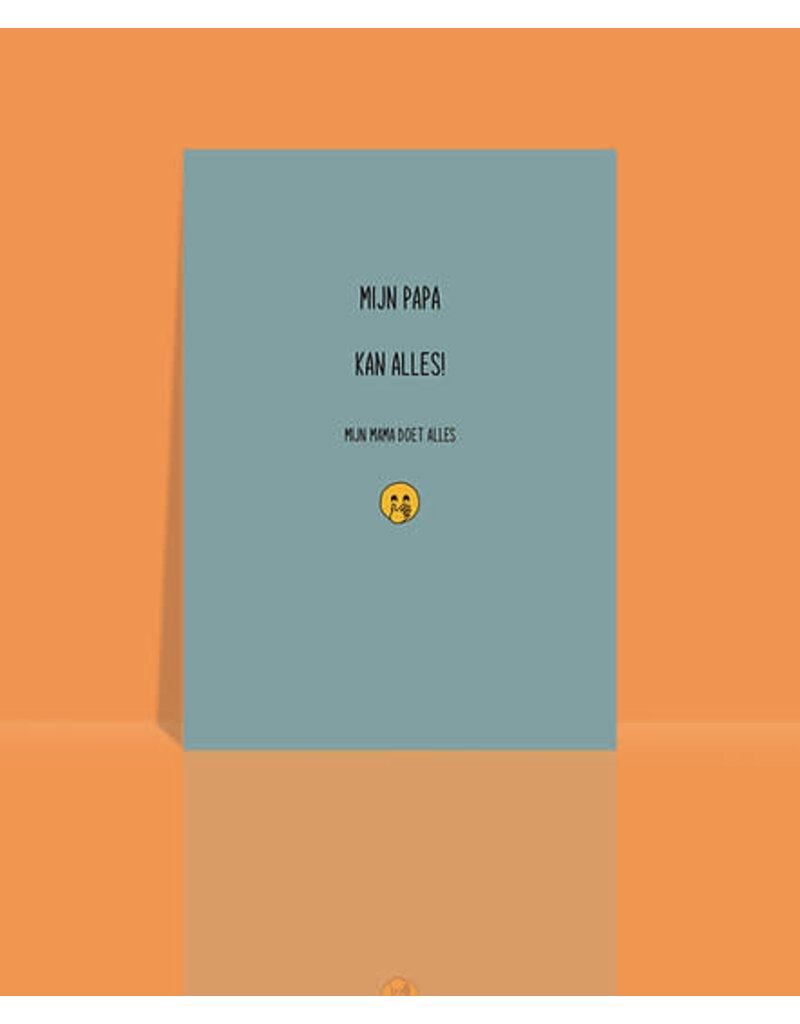 Studio 9 Wenskaart - Mijn papa kan alles! mijn mama doet alles