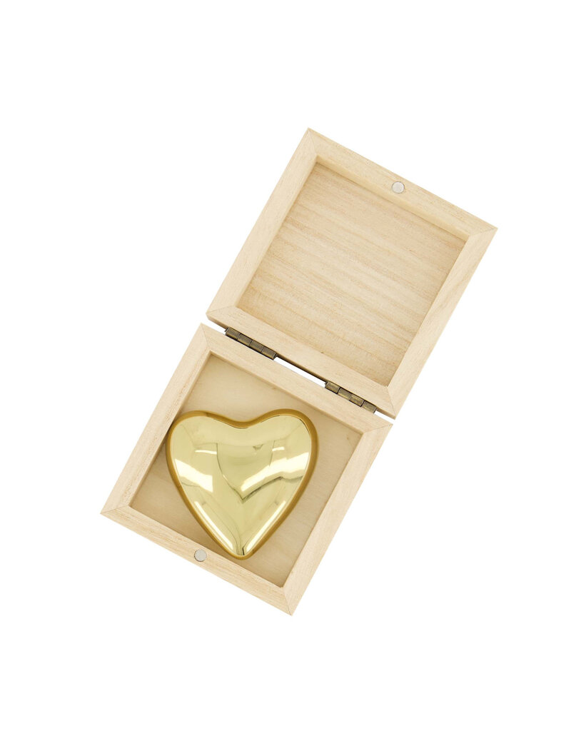 Zusss Houten doosje met hartje 'voor altijd in mijn hart'