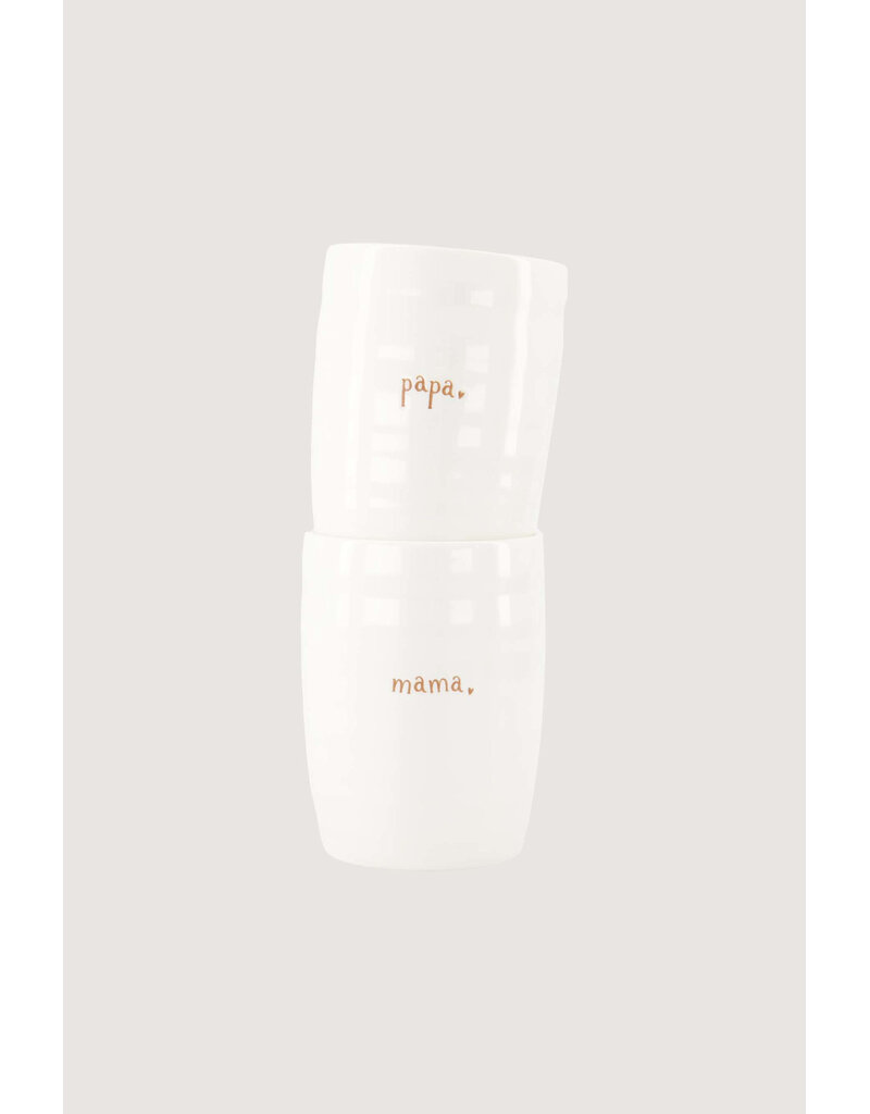 Zusss Set van 2 mokken 'mama & papa'