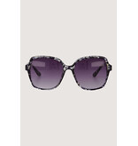 Zusss Zonnebril met panterpatroon incl koker