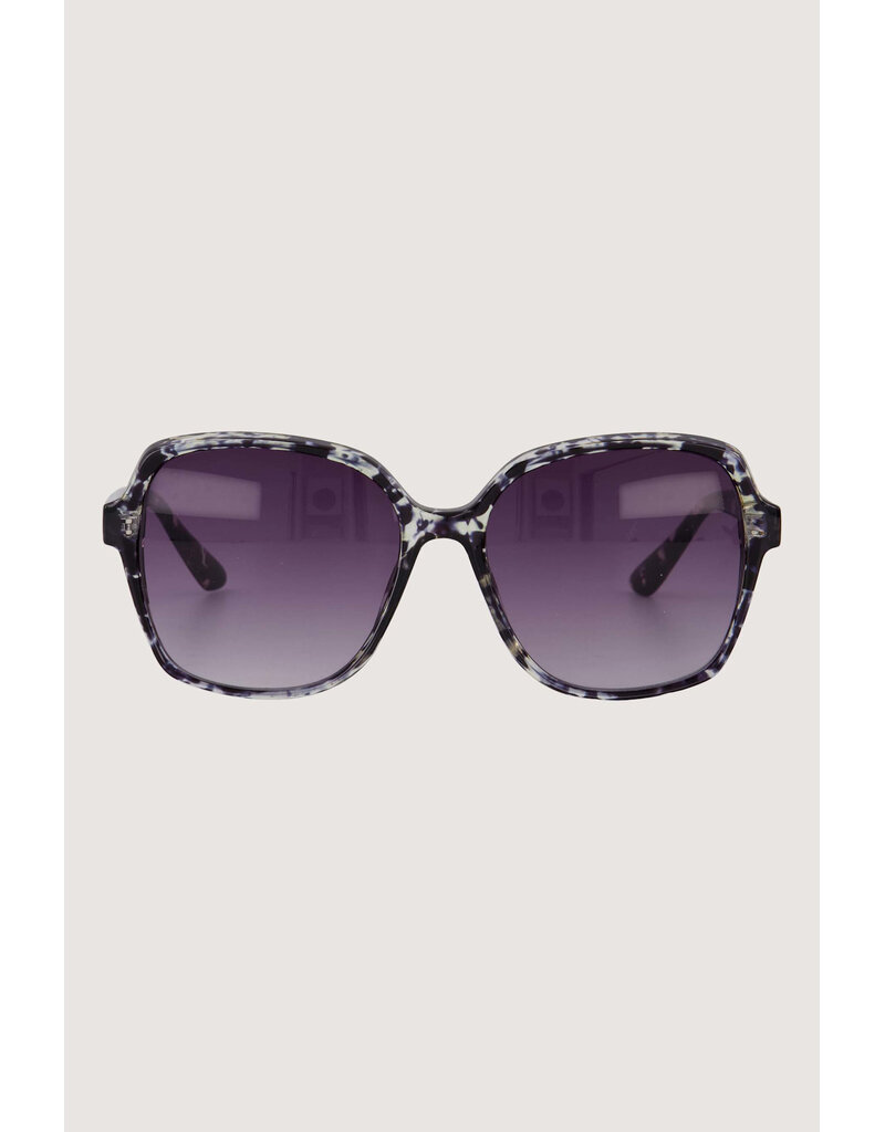 Zusss Zonnebril met panterpatroon incl koker