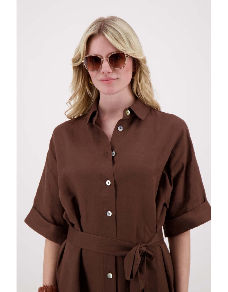 Zusss Goudkleurige pilotenzonnebril met hoeken incl koker