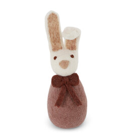 Gry & Sif Konijn in vilt - 'Big Bunny with bow' - Lavender - 20 x 6 cm