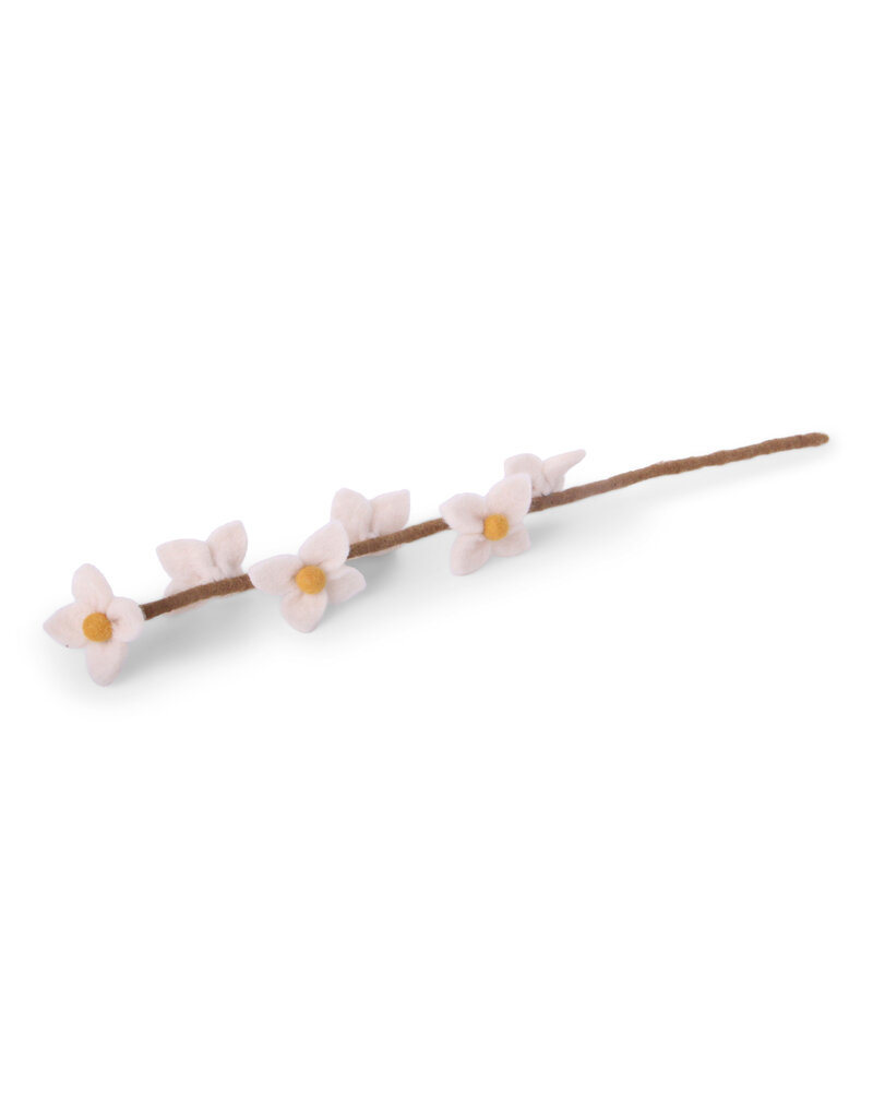 Gry & Sif White flower on stalk - 43 cm