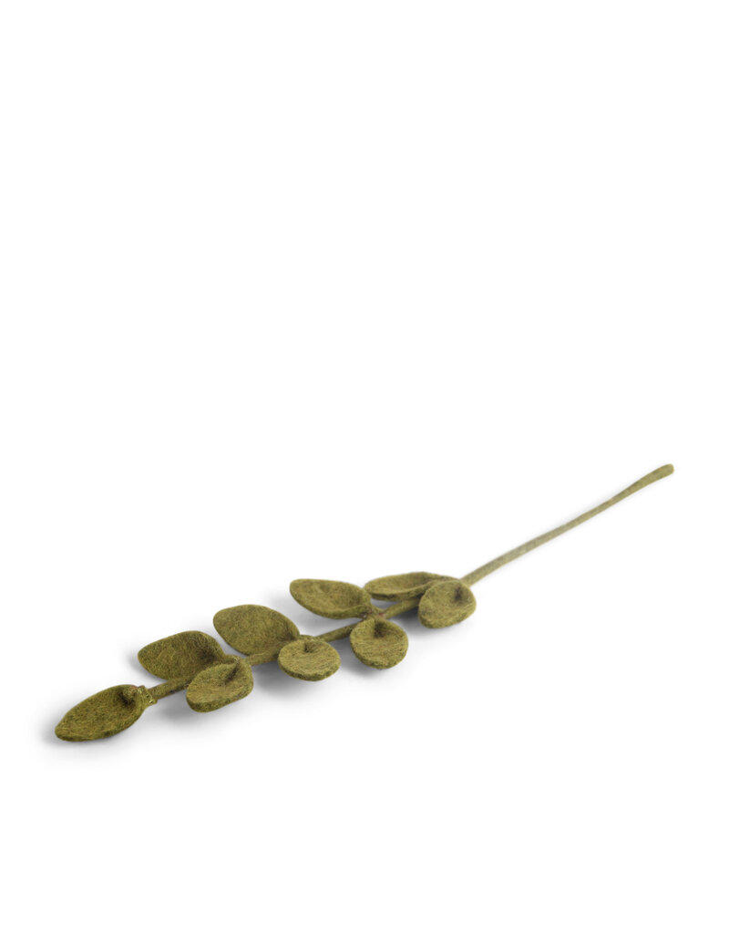 Gry & Sif Leaf branch - Sharp green - 30 cm