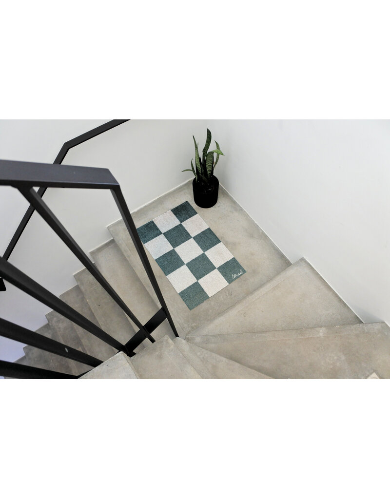 Mad about mats Mat 'Dalia' - Touch - 50 x 75 cm - blocked green