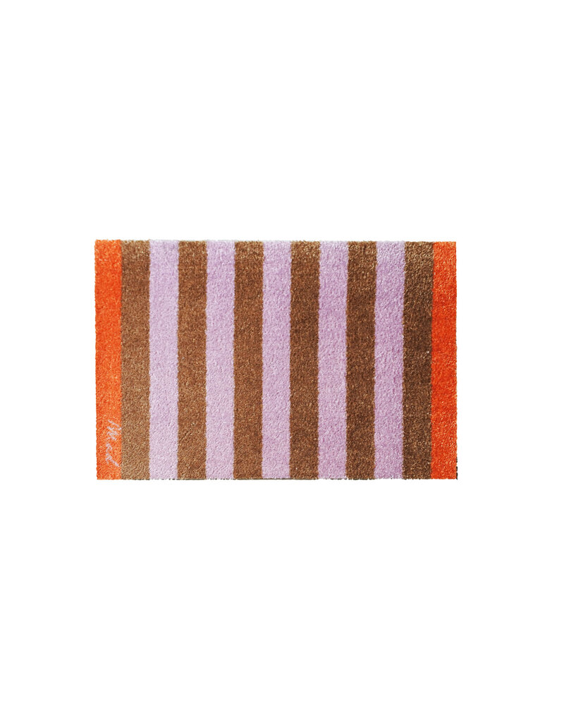 Mad about mats Mat 'Dario' - Touch - 50 x 75 cm - striped brown lila