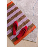 Mad about mats Mat 'Dario' - Touch - 50 x 75 cm - striped brown lila