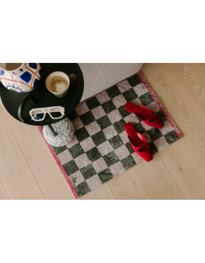 Mad about mats Mat 'Dino' - Touch - 50 x 75 cm - chess green