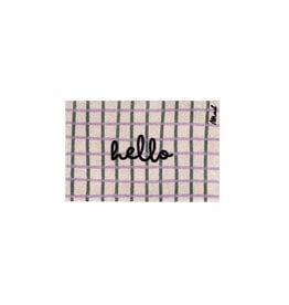 Mad about mats Mat 'Lux' - Touch - 50 x 75 cm - 'hello'