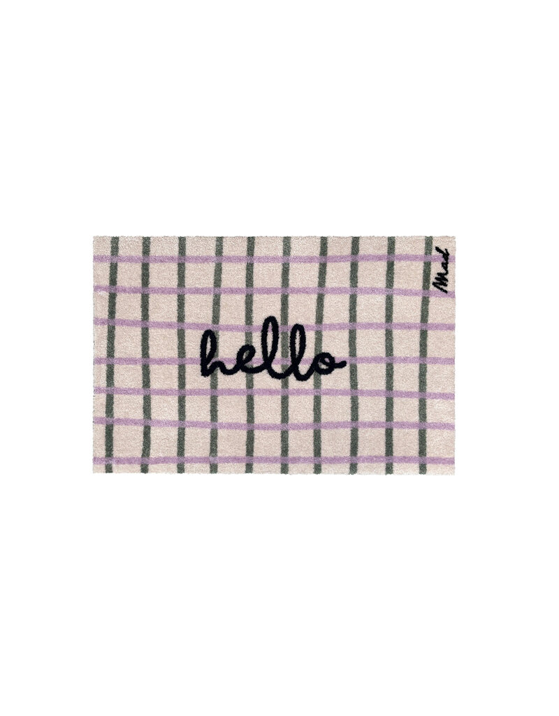 Mad about mats Mat 'Lux' - Touch - 50 x 75 cm - 'hello'