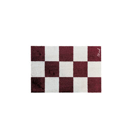 Mad about mats Mat 'Dorian' - Touch - 50 x 75 cm - blocked wine red