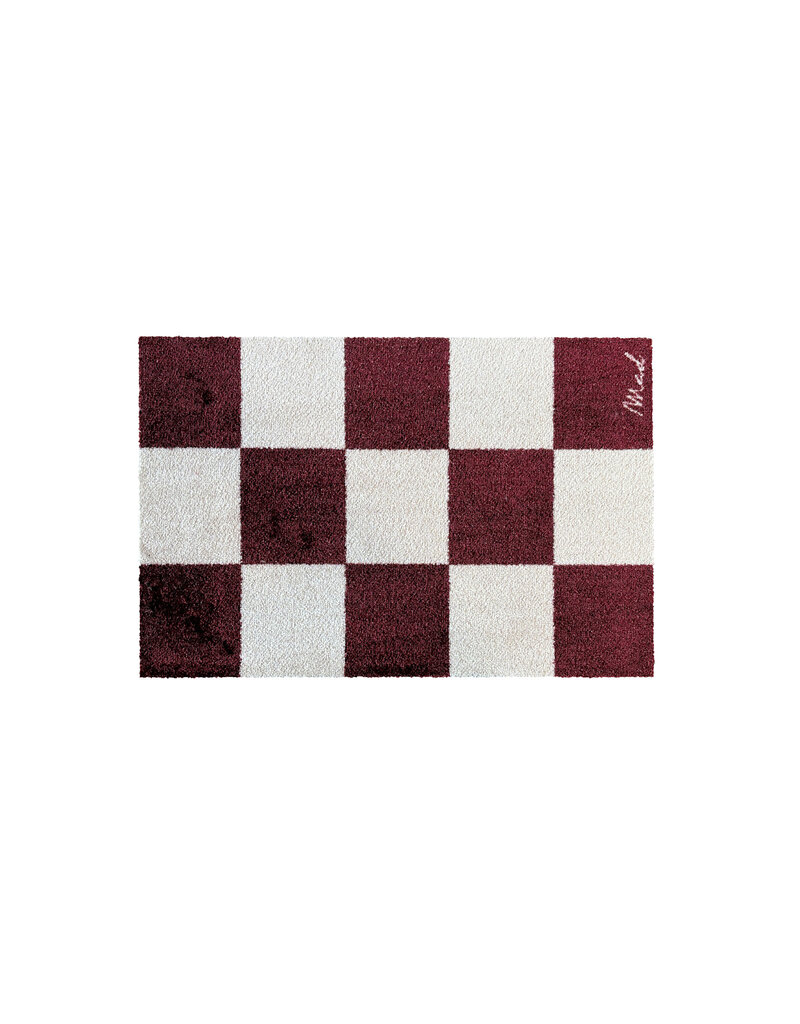 Mad about mats Mat 'Dorian' - Touch - 50 x 75 cm - blocked wine red