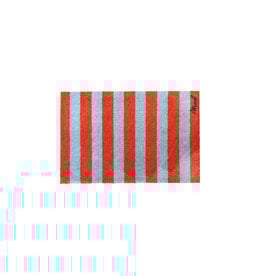 Mad about mats Mat 'Domi' - Touch - 50 x 75 cm - striped red blue