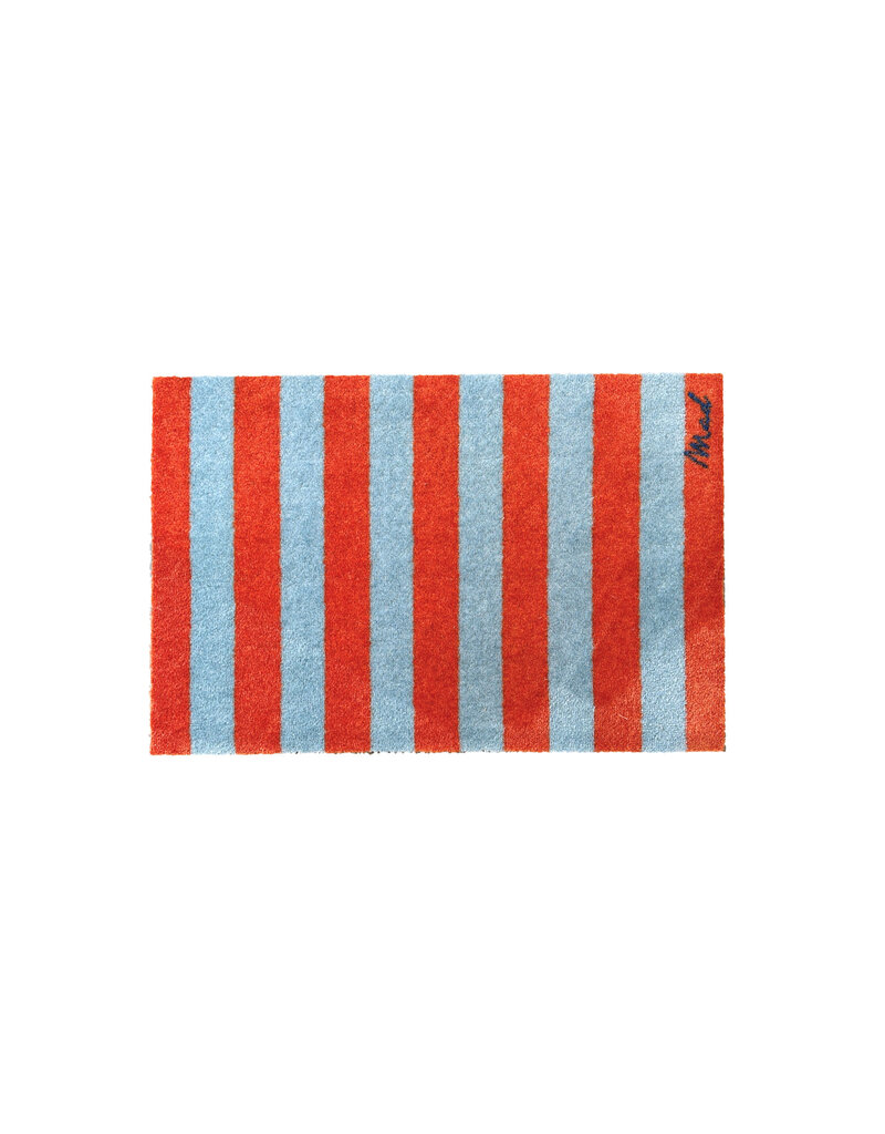 Mad about mats Mat 'Domi' - Touch - 50 x 75 cm - striped red blue