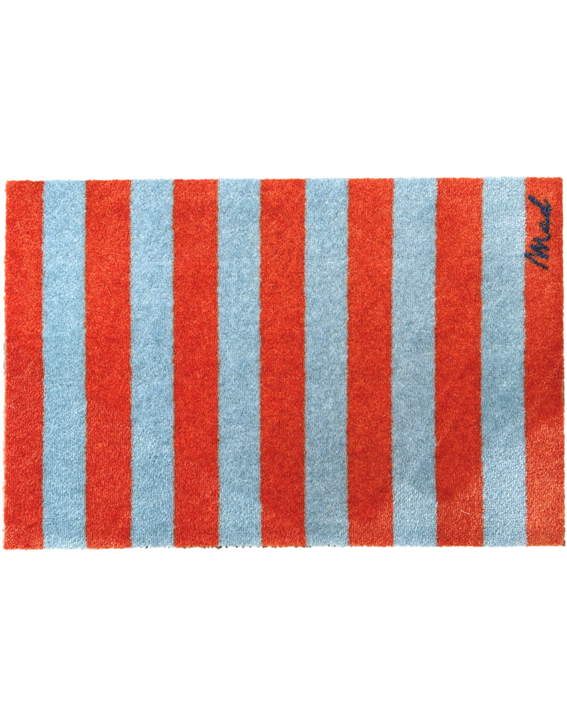 Mad about mats Mat 'Domi' - Touch - 50 x 75 cm - striped red blue