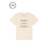 Ministerie van Unieke Zaken T-shirt Baby 'Moet just niks' - natural raw