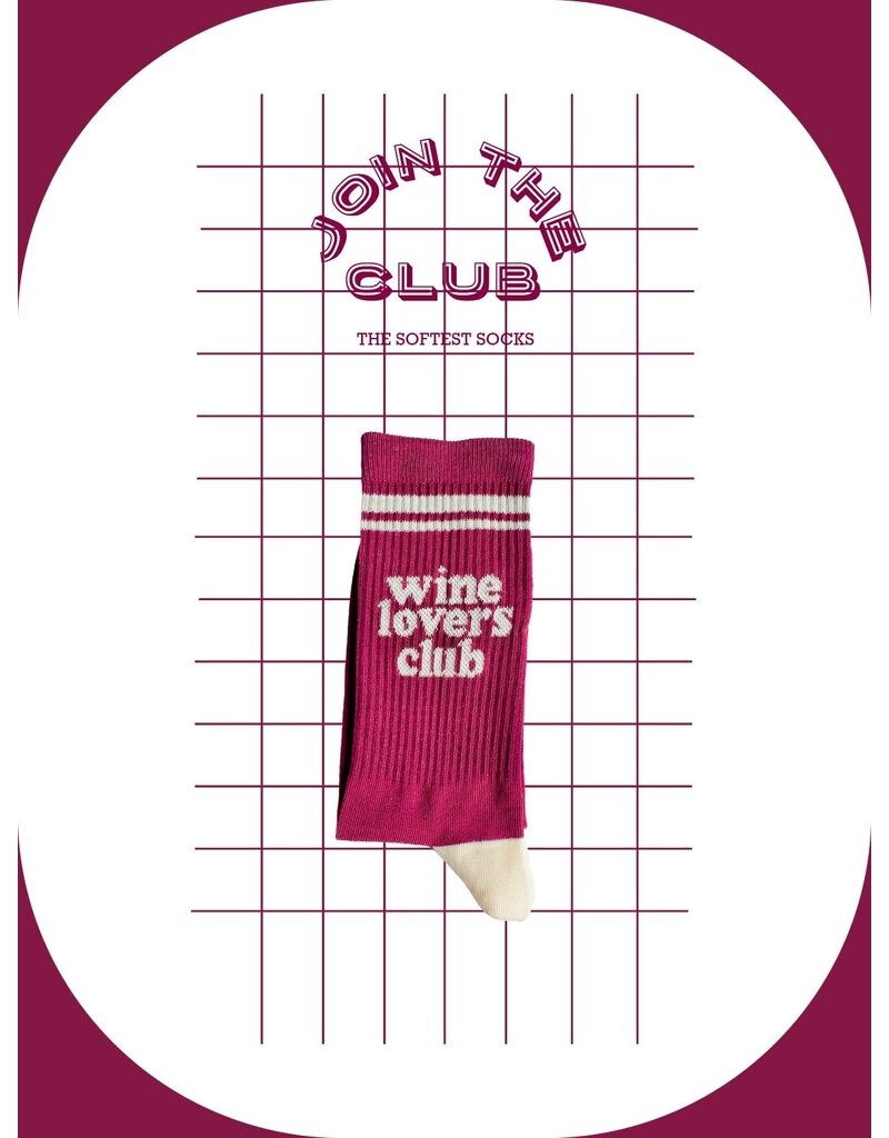 Join The Club Sokken 'Wine lovers club - maat 37-41