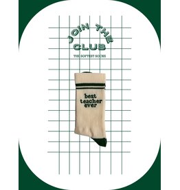 Join The Club Sokken 'Best teacher ever' maat 37-41