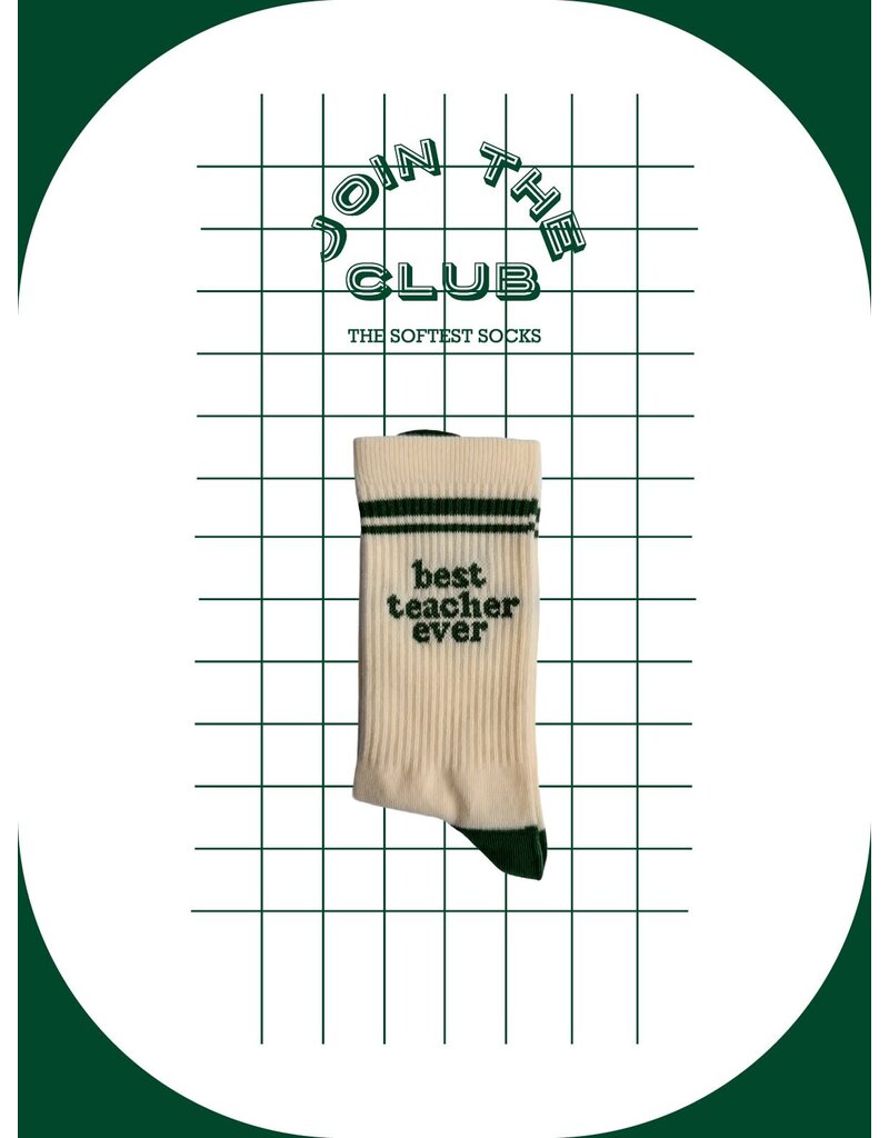Join The Club Sokken 'Best teacher ever' maat 37-41
