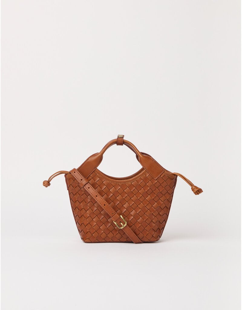 O MY BAG Mara Mini - Cognac Woven Classic
