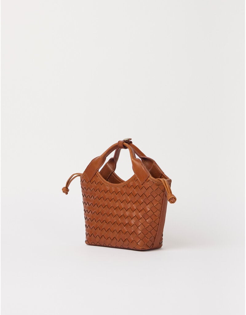 O MY BAG Mara Mini - Cognac Woven Classic