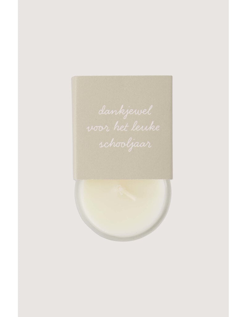 Zusss Geurkaarsje in wikkel 'schooljaar'