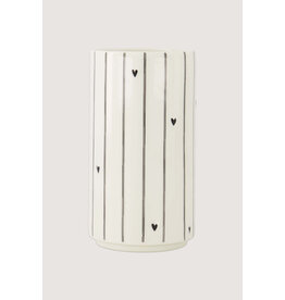 Zusss Vaasje met streepjes en hartjes