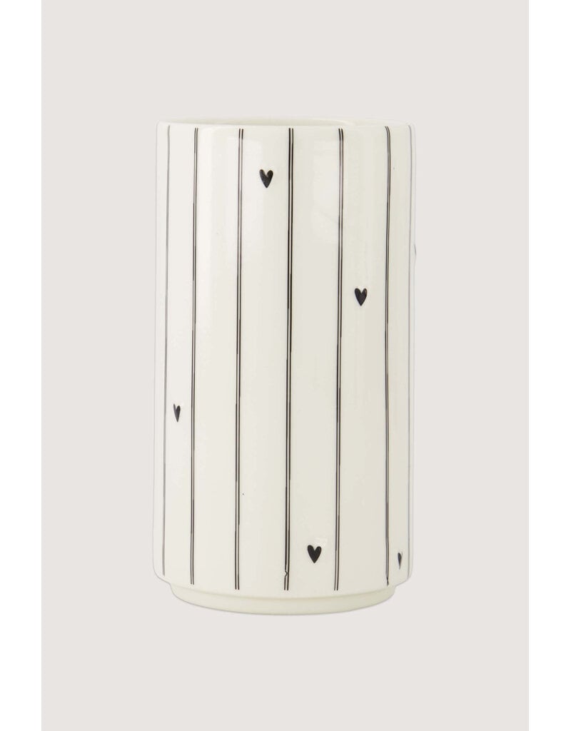 Zusss Vaasje met streepjes en hartjes