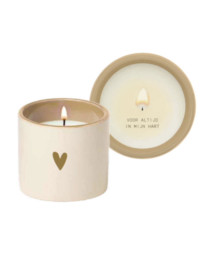 Zusss Geurkaars keramiek 'voor altijd in mijn hart'