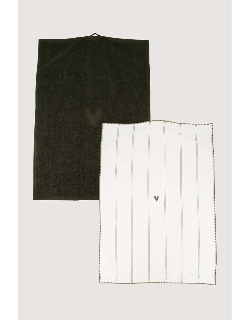 Zusss Keukenset handdoeken 'Life is better... together'