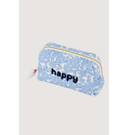 Zusss Toilettas met bloemen 'Happy'