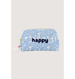 Zusss Toilettas met bloemen 'Happy'