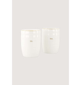 Zusss Set van 2 mokken in doosje 'Mr. & Mrs.'