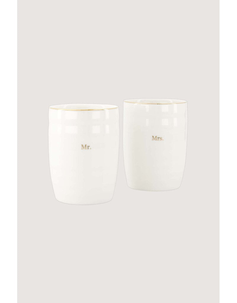 Zusss Set van 2 mokken in doosje 'Mr. & Mrs.'