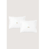 Zusss Set van 2 kussenslopen 'Mr & Mrs'