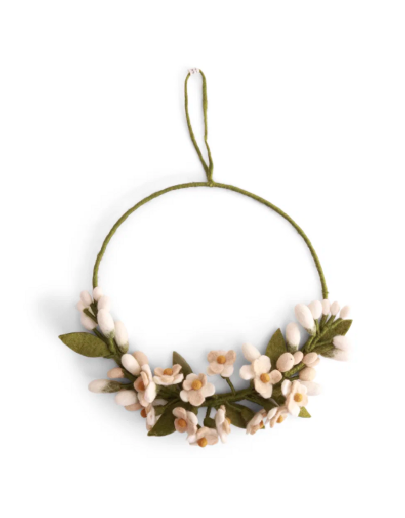 Gry & Sif Krans met Wisteria - wit